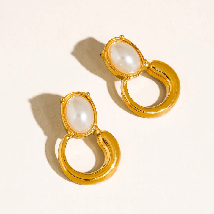 Anémone Pearl Drop Earrings