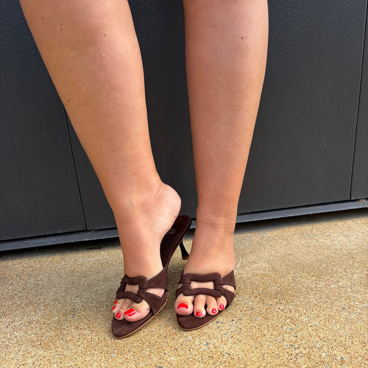 Jeffrey Campbell Chisme in Brown Suede