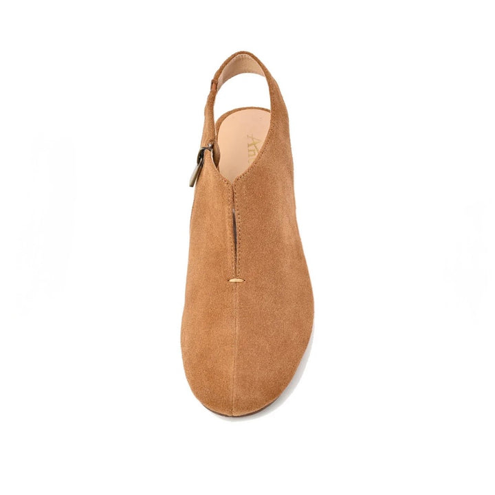 Antelope Drea Slingback Wedge in Taupe Suede