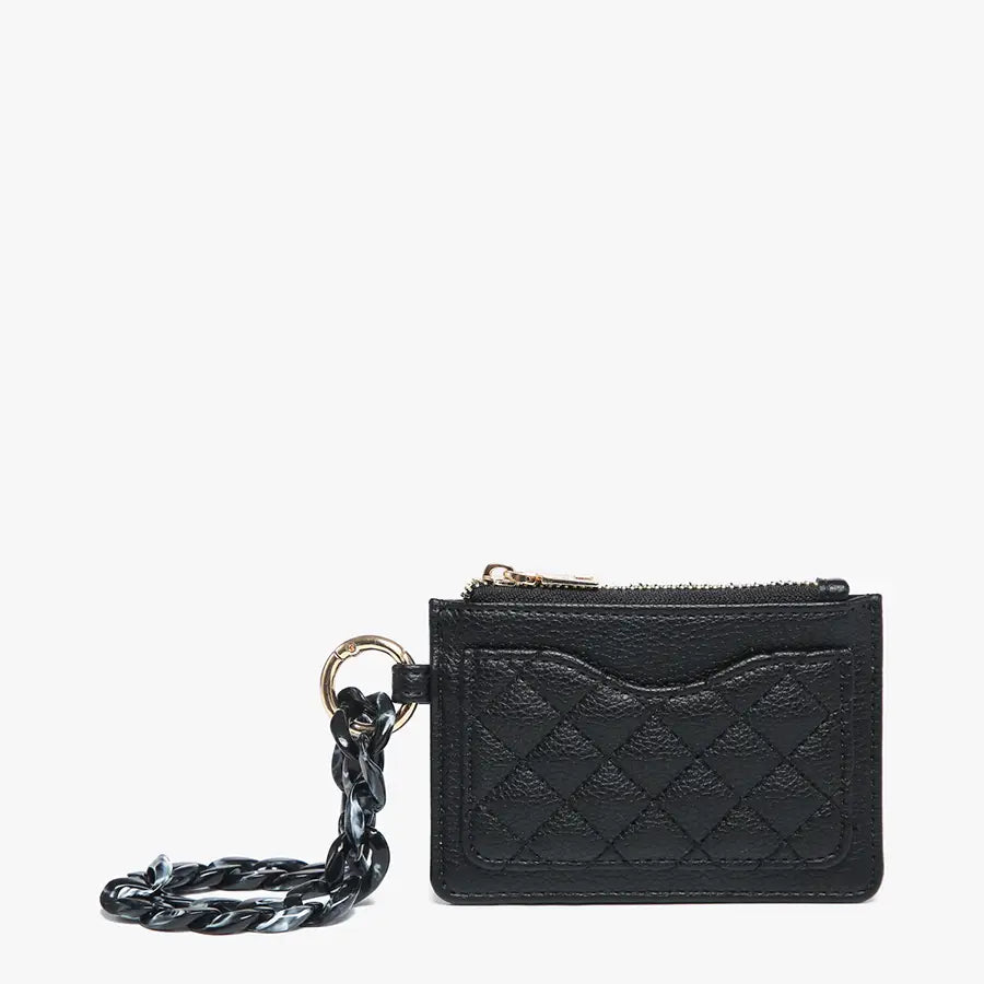 Rhodes Quilted Wallet w/ Chain Bangle