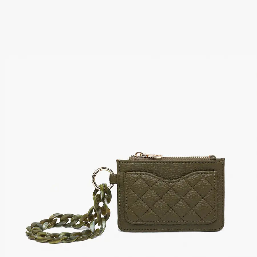 Rhodes Quilted Wallet w/ Chain Bangle