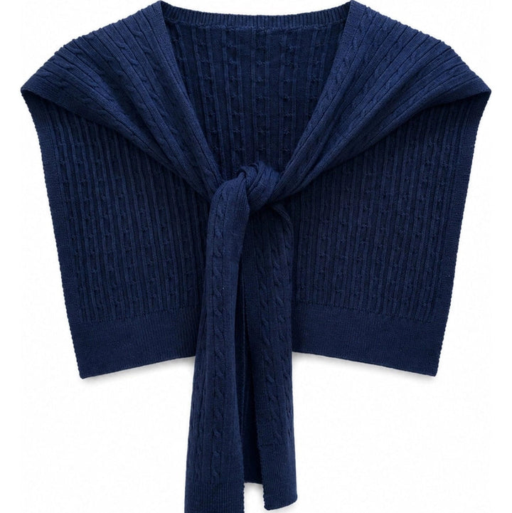 Nora Cable Knit Shoulder Wrap