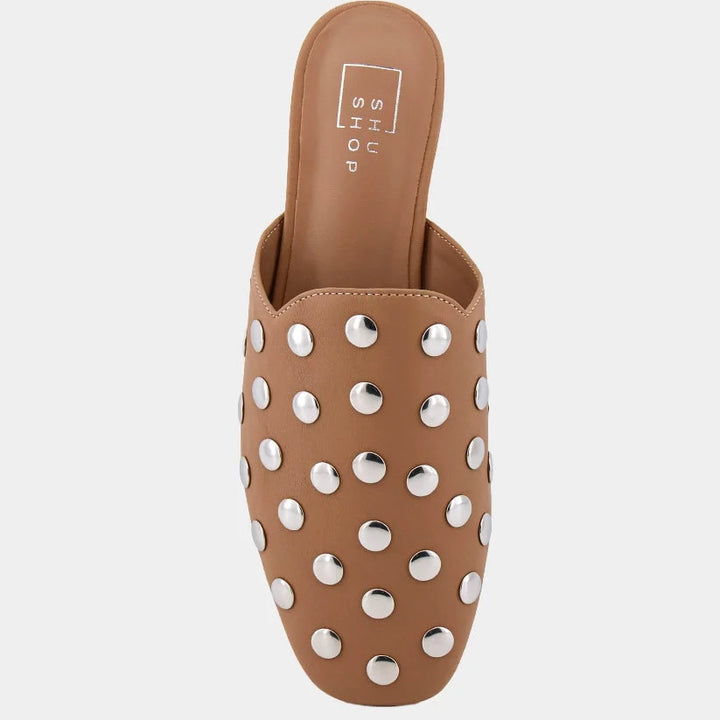 SHUSHOP Aretha Mule in Camel