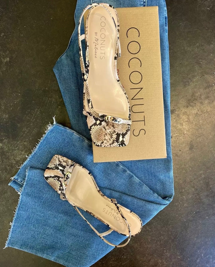 Coconuts by Matisse Fernando Heel Snake (FINAL SALE)