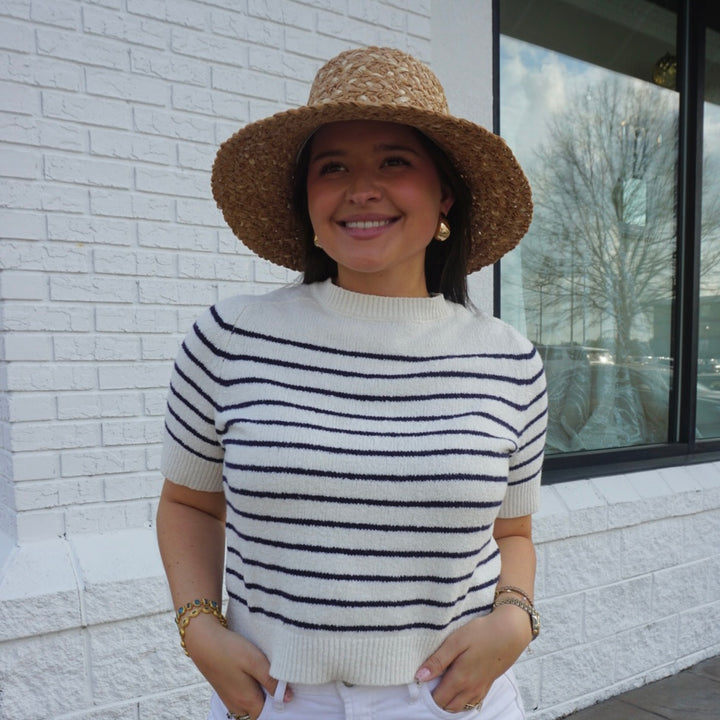 Wyeth Lark Raffia Bucket in Natural