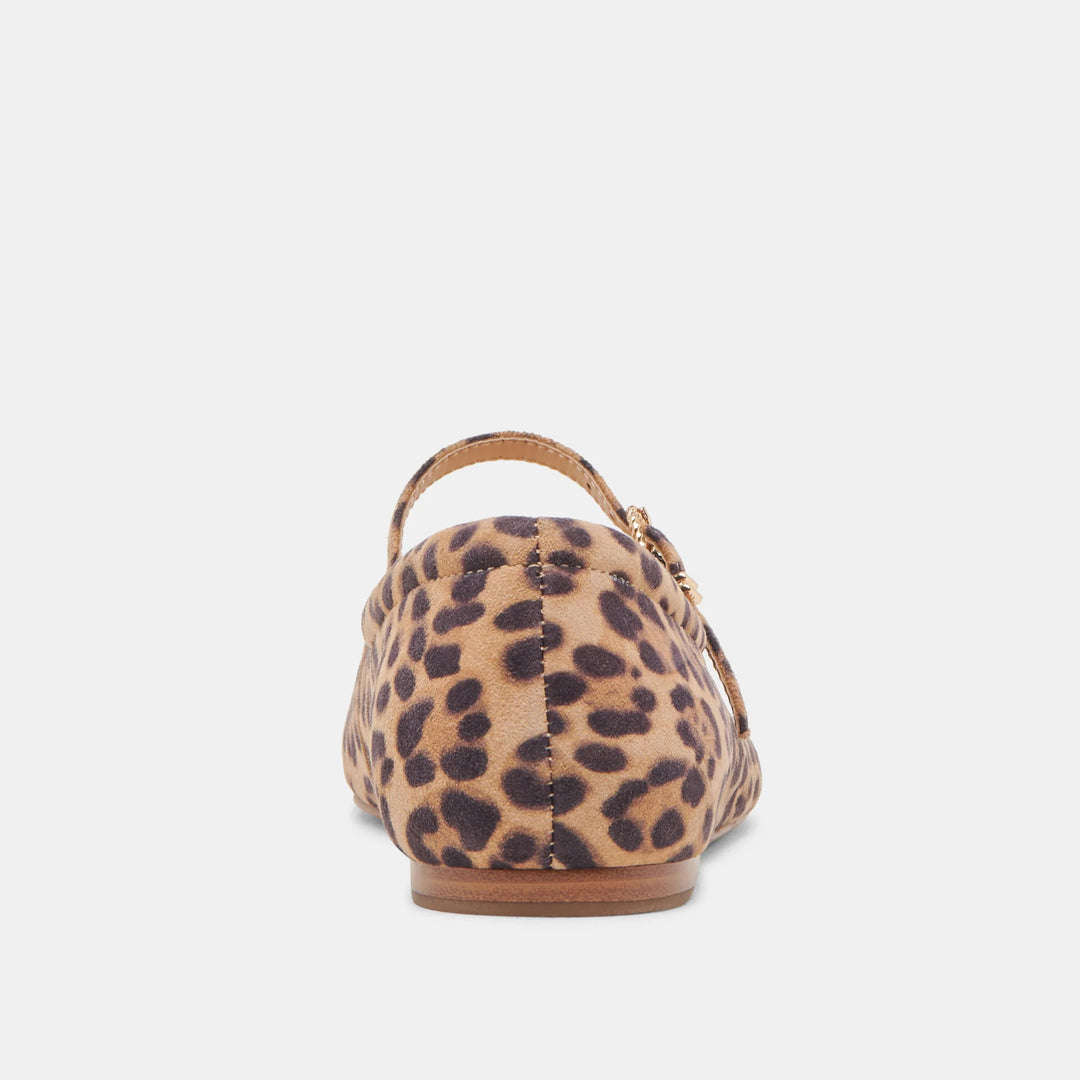 Dolce Vita Reyes Ballet Flats Dk Leopard Suede