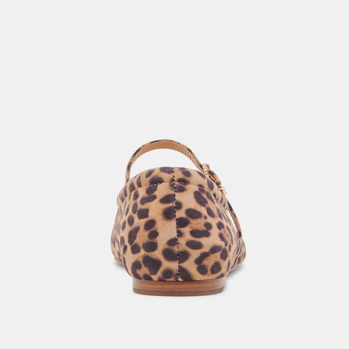 Dolce Vita Reyes Ballet Flats Dk Leopard Suede