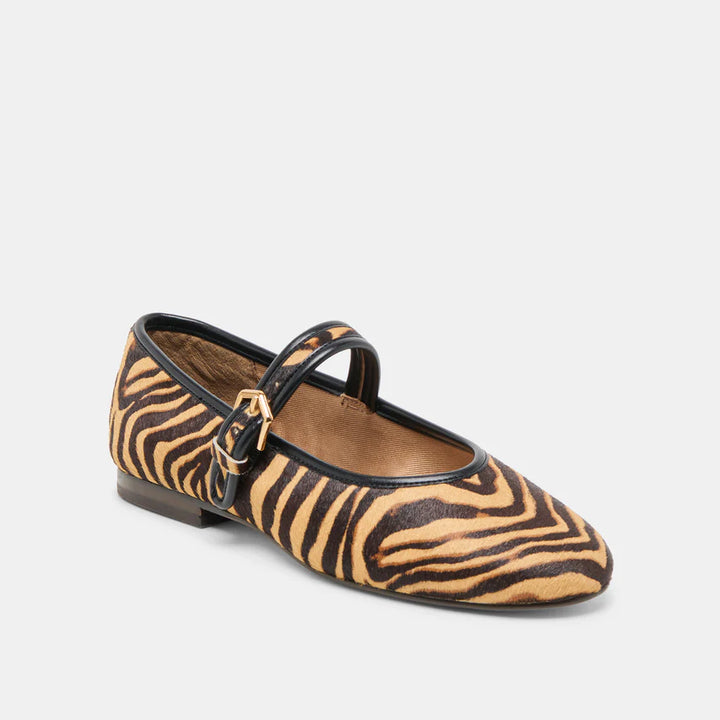Dolce Vita Roslyn Ballet Flats in Tiger Calf Hair