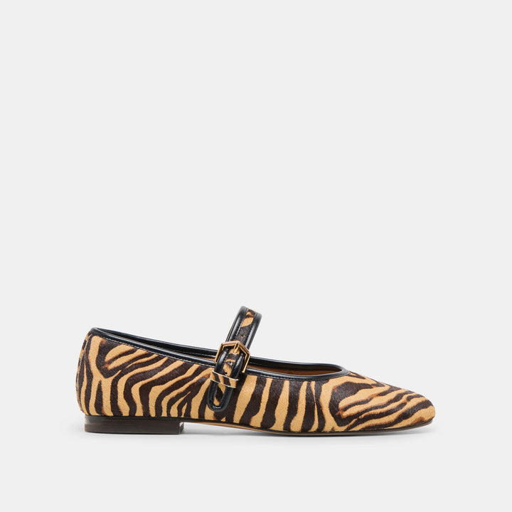 Dolce Vita Roslyn Ballet Flats in Tiger Calf Hair
