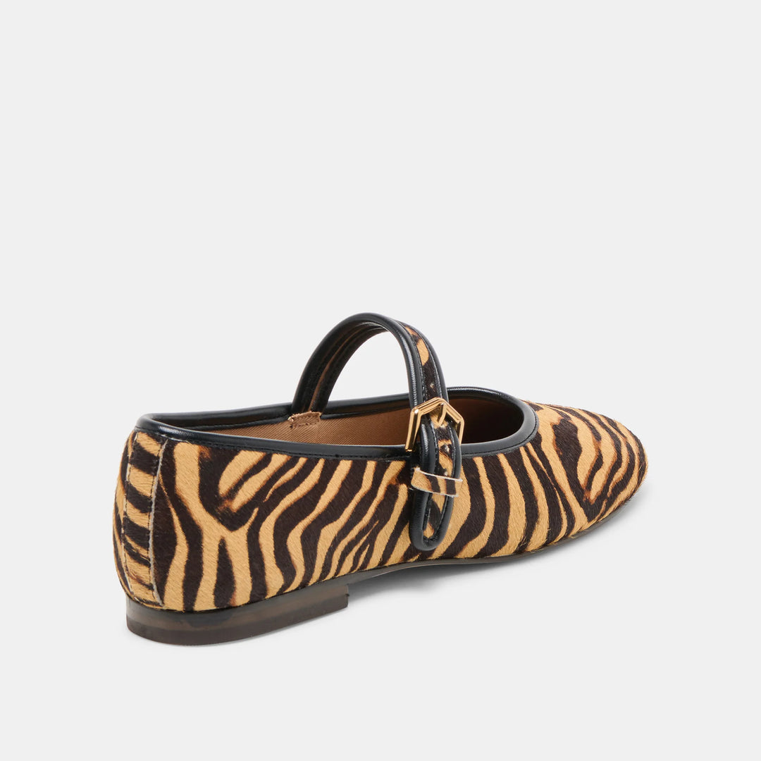 Dolce Vita Roslyn Ballet Flats in Tiger Calf Hair