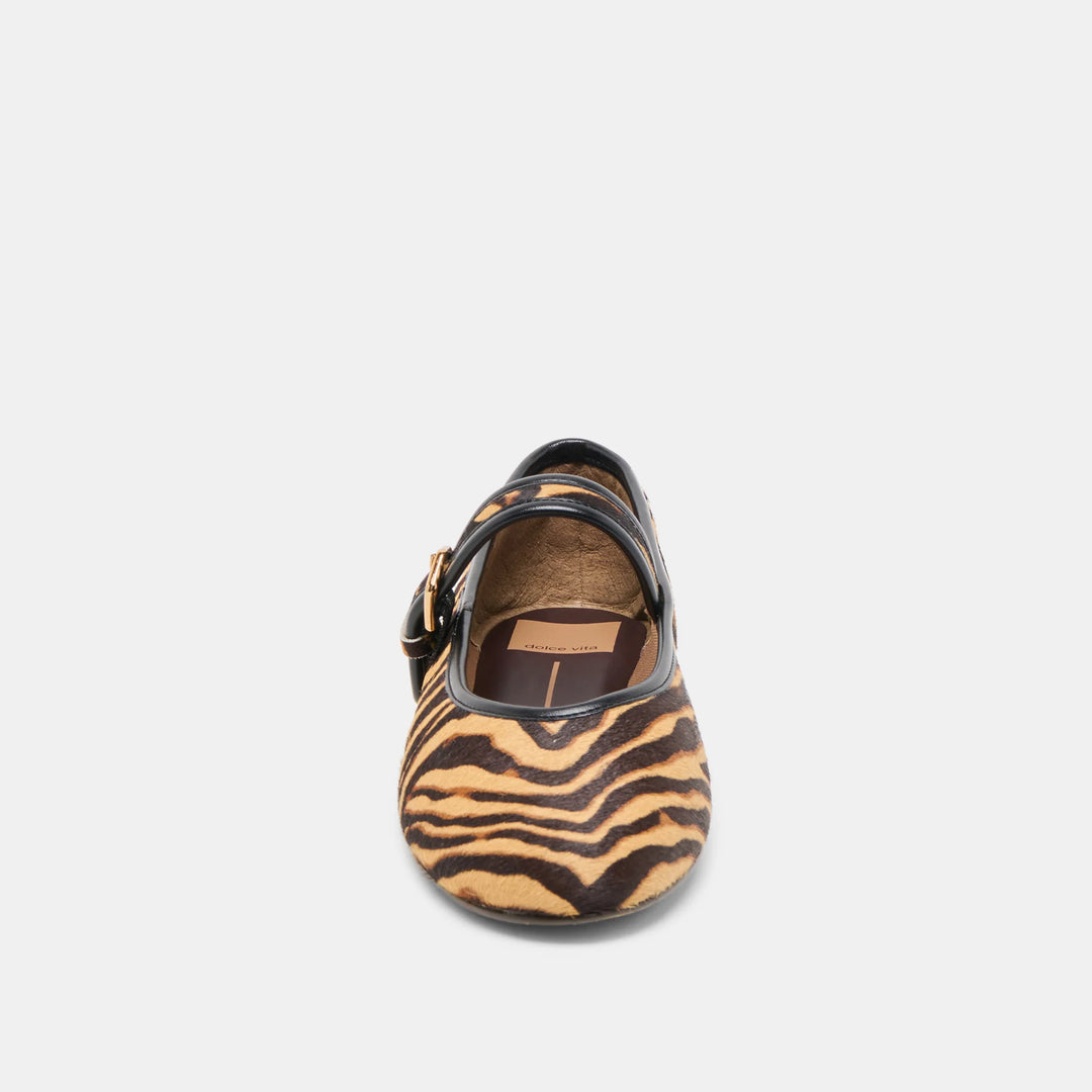 Dolce Vita Roslyn Ballet Flats in Tiger Calf Hair