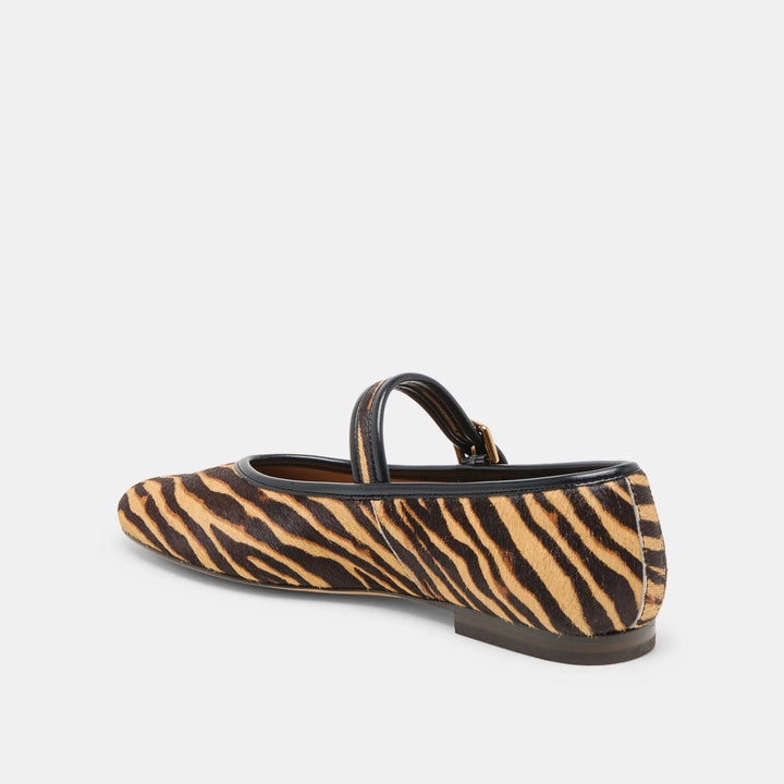 Dolce Vita Roslyn Ballet Flats in Tiger Calf Hair