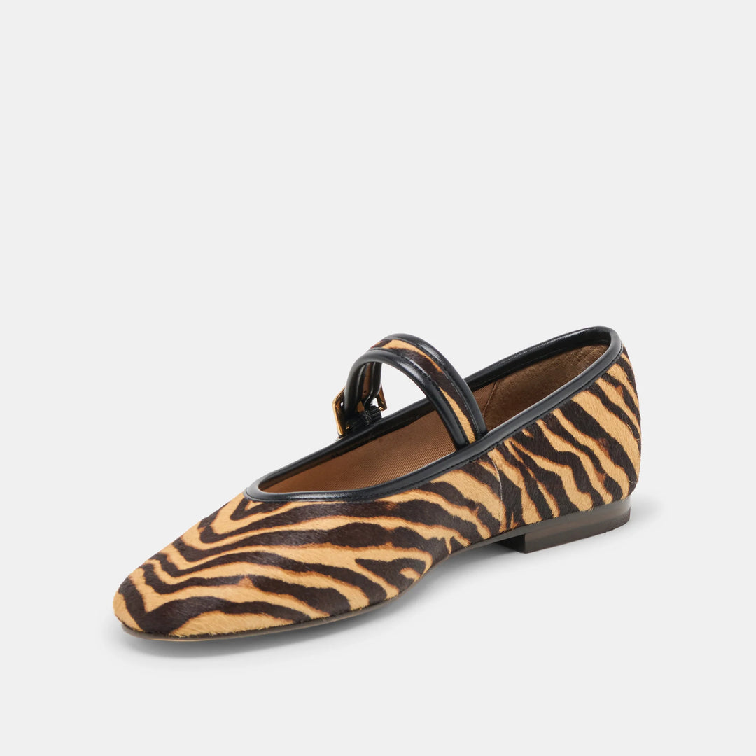 Dolce Vita Roslyn Ballet Flats in Tiger Calf Hair