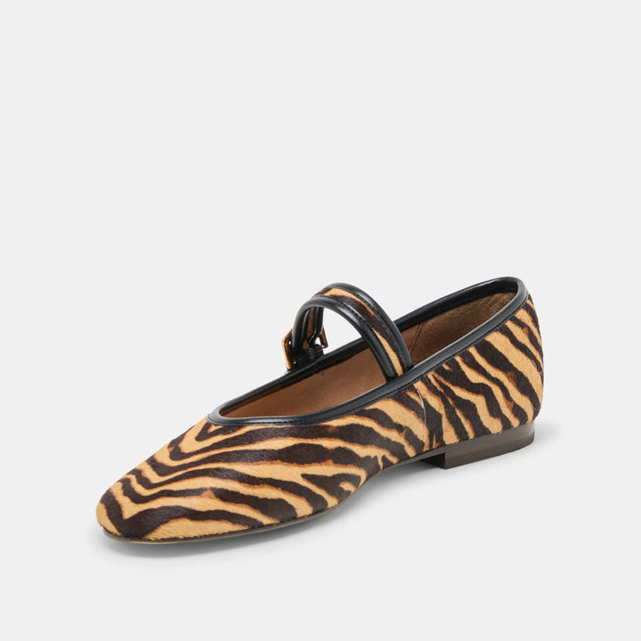Dolce Vita Roslyn Ballet Flats in Tiger Calf Hair