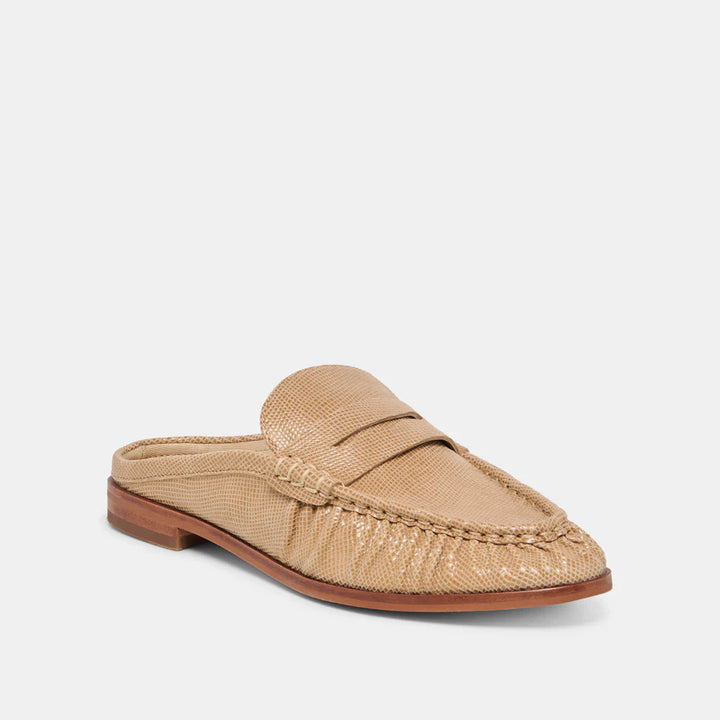 Dolce Vita Betzy Loafers Latte Embossed Suede