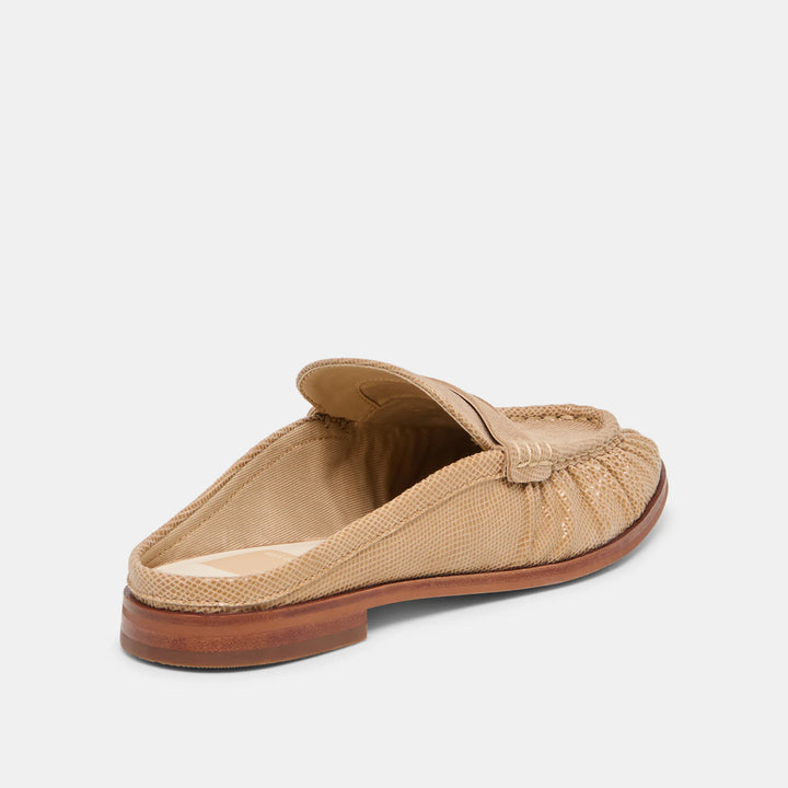 Dolce Vita Betzy Loafers Latte Embossed Suede