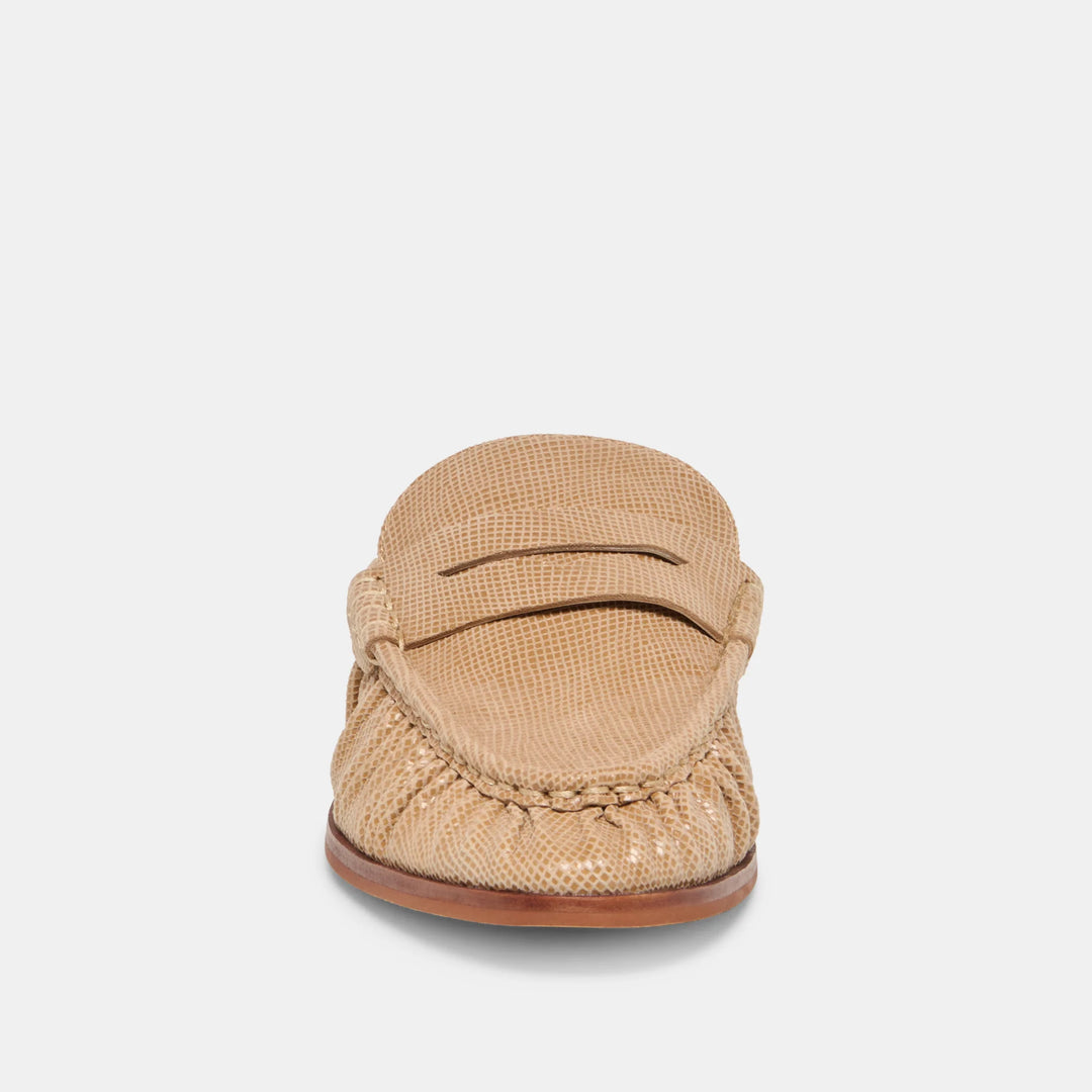 Dolce Vita Betzy Loafers Latte Embossed Suede