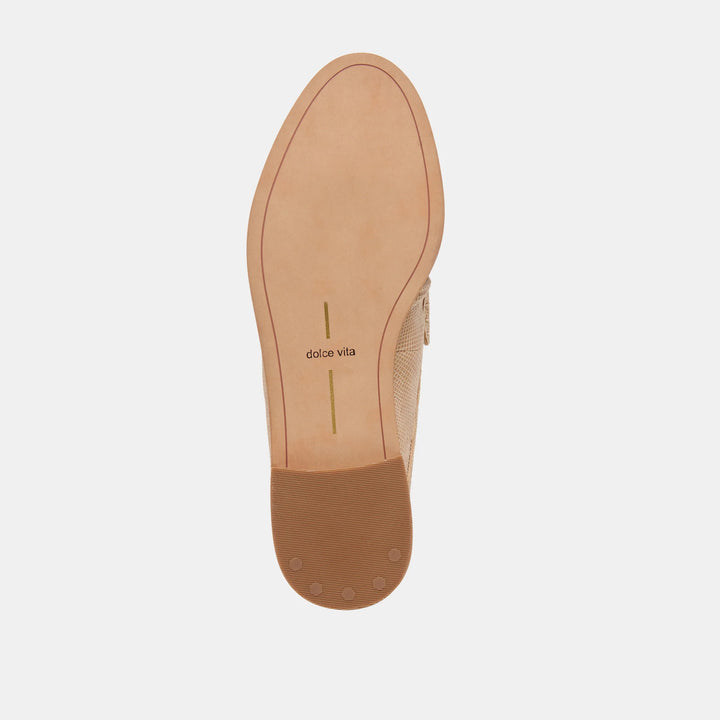 Dolce Vita Betzy Loafers Latte Embossed Suede