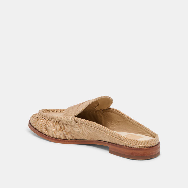 Dolce Vita Betzy Loafers Latte Embossed Suede