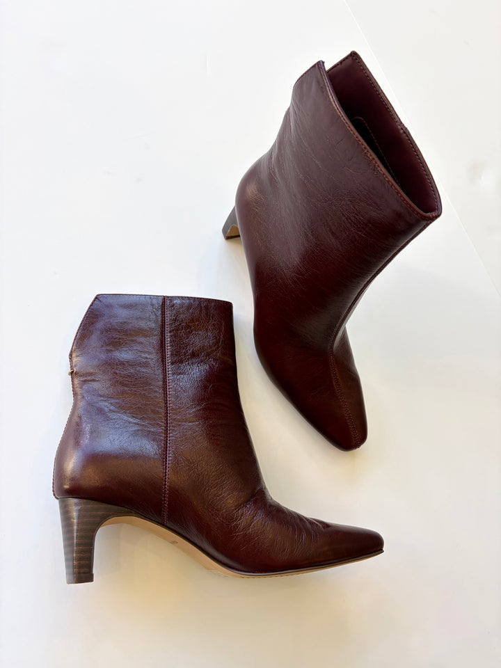 Dolce Vita Bennet Booties in Oxblood Leather