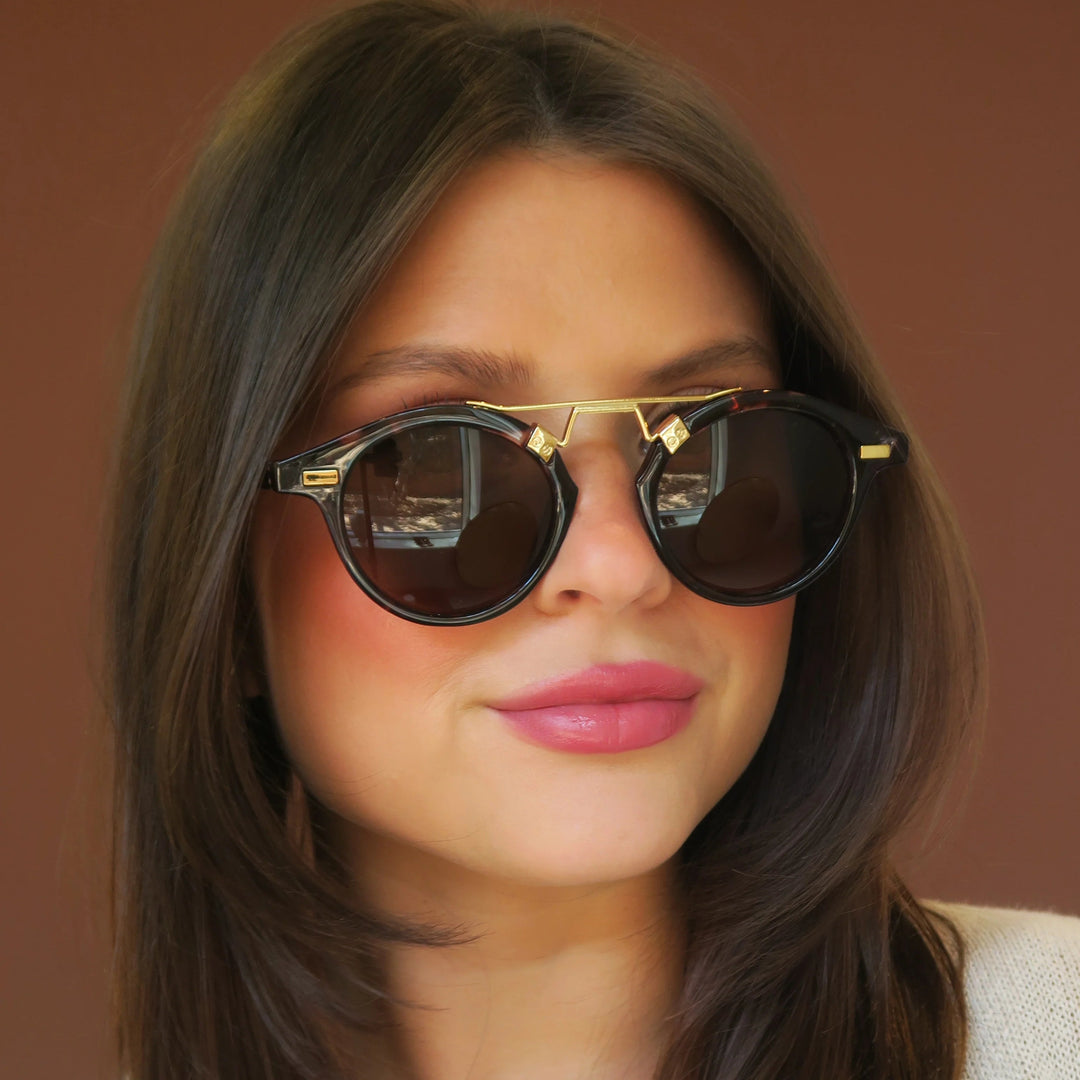 Siesta Sunglasses, Black Tortoise