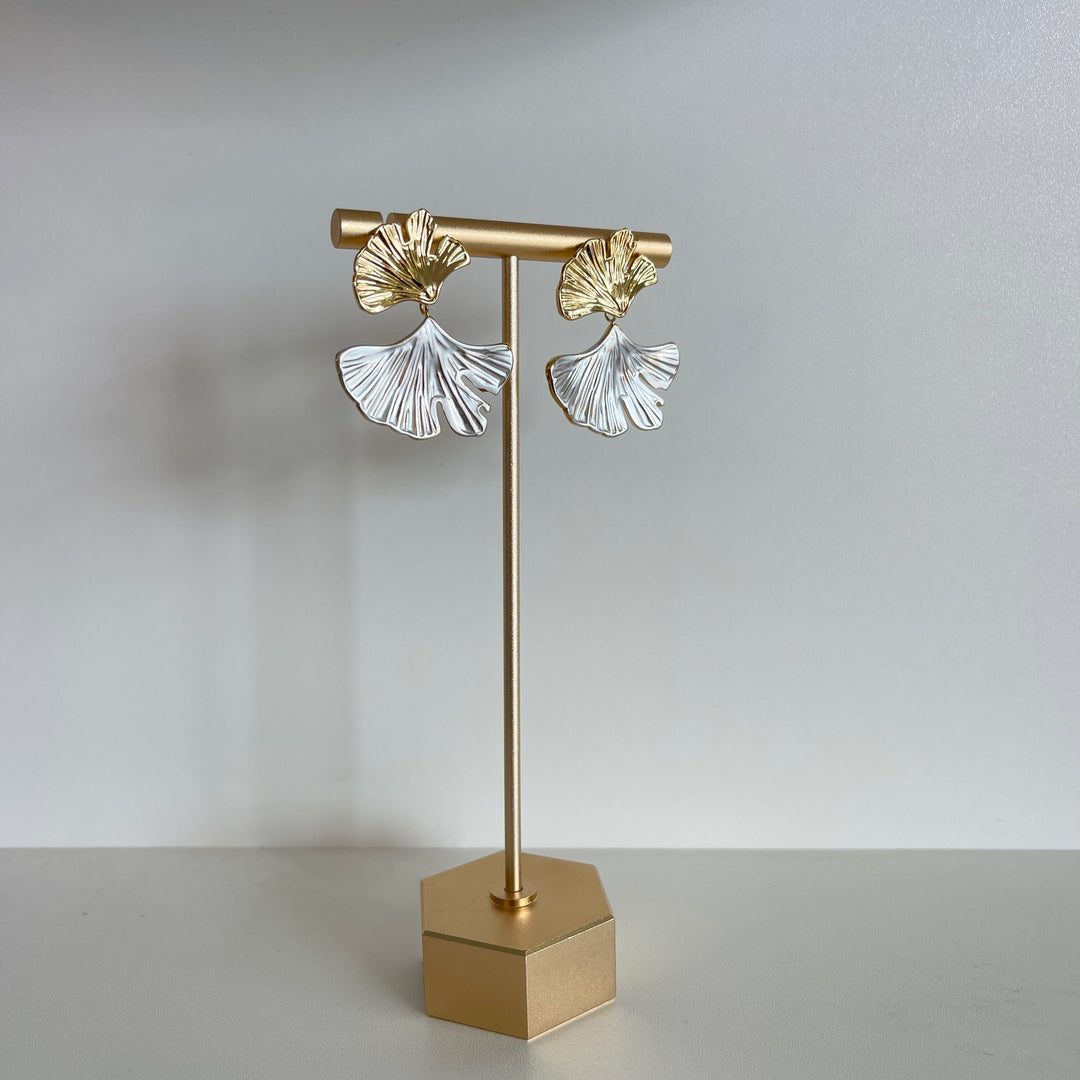 Betsy Pittard Ginko Two Toned Earrings