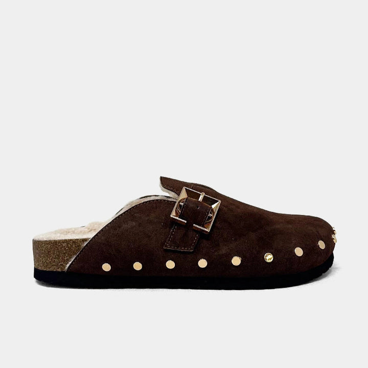 SHUSHOP Tori in Brown Suede