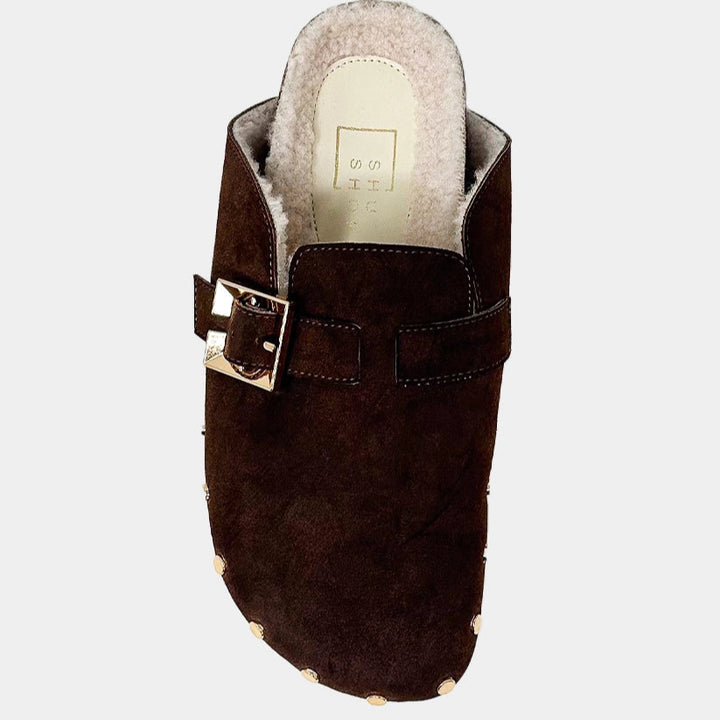 SHUSHOP Tori in Brown Suede