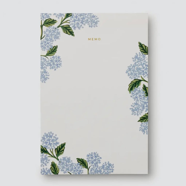 Hydrangea Memo Pad