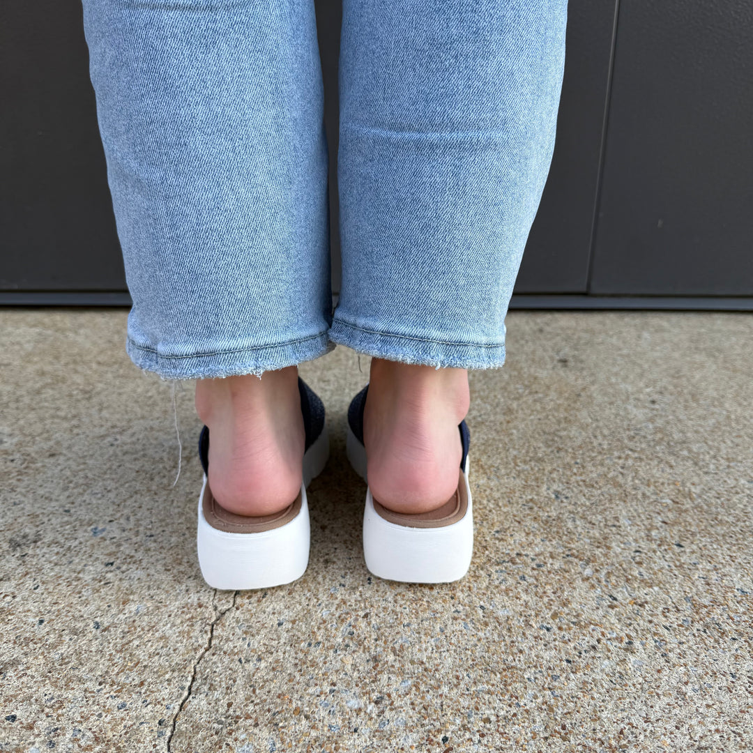 Bernie Mev FX Iris Sandal in Navy Silver
