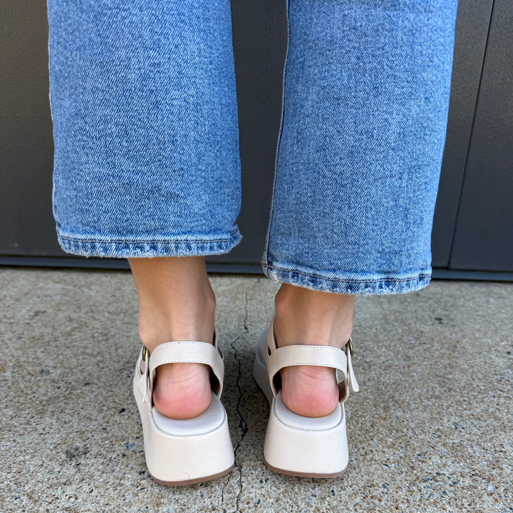 Chocolat Blu Etta in White Sand Leather
