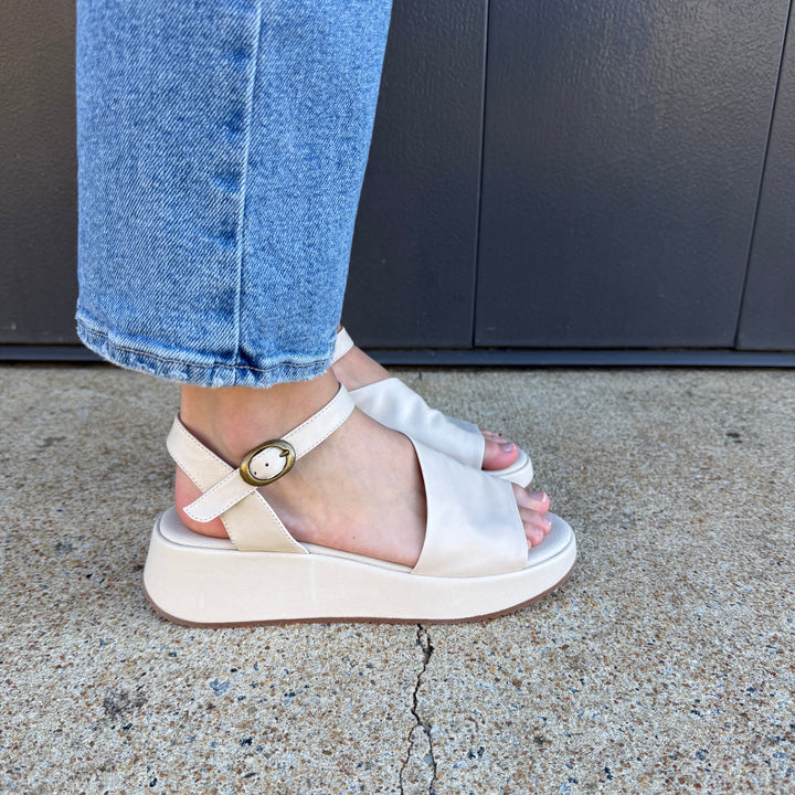 Chocolat Blu Etta in White Sand Leather