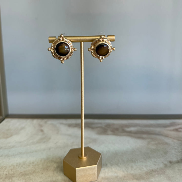 Antique Cat Eye Earrings