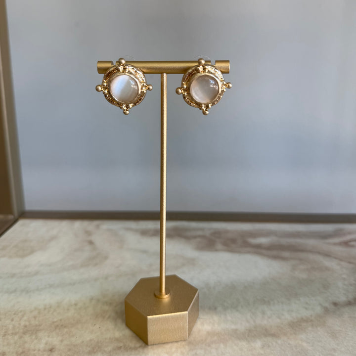 Antique Cat Eye Earrings