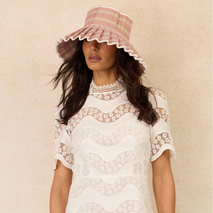 Lorna Murray Pink Beach | Island Capri Hat Midi