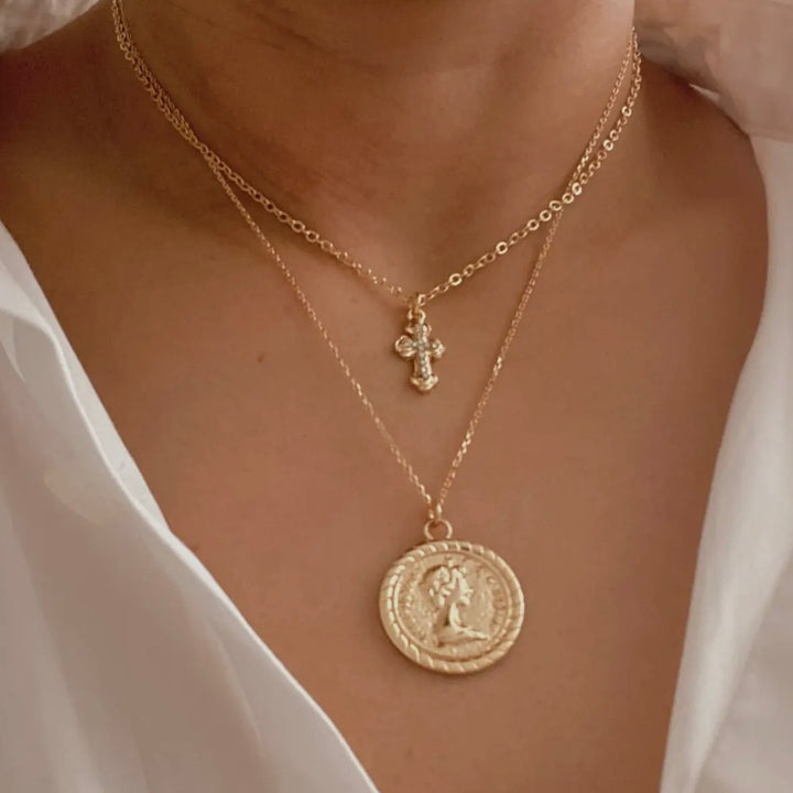 Cross & Coin Layered Chain