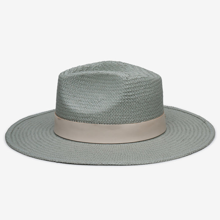 Wyeth Slater Straw Fedora Hat in Light Blue