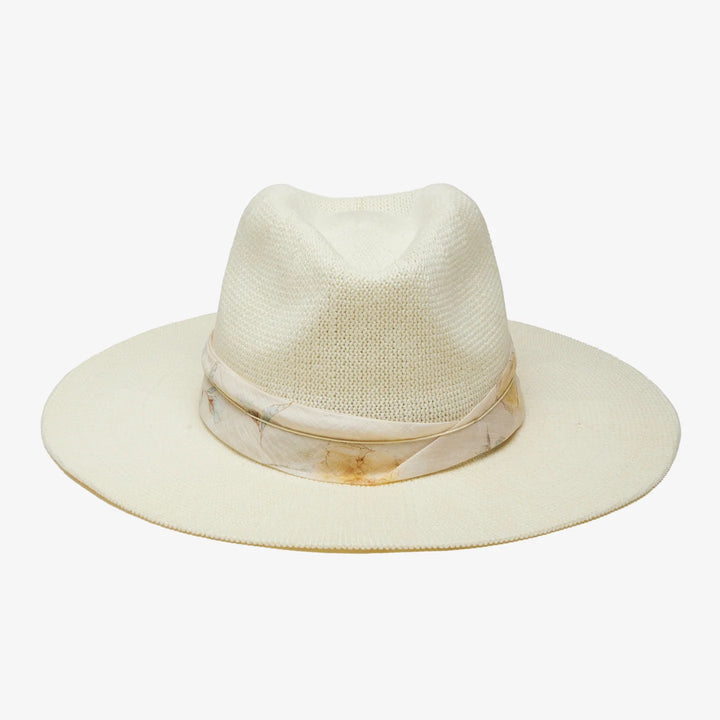 Wyeth Corsica Mesh Panama Hat in Ivory