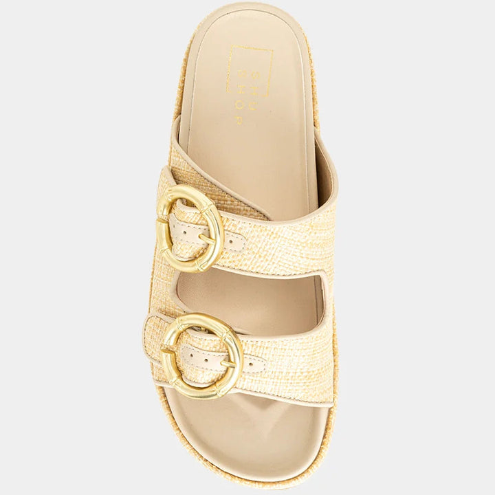 ShuShop Lori in Natural Woven Sandal