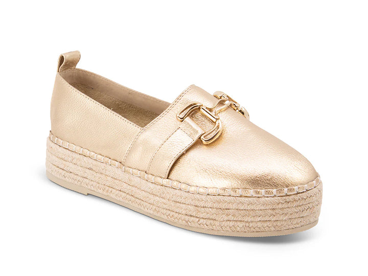 Chocolat Blu Nabi Platform Espadrille in Gold