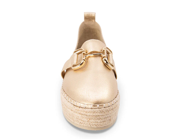 Chocolat Blu Nabi Platform Espadrille in Gold
