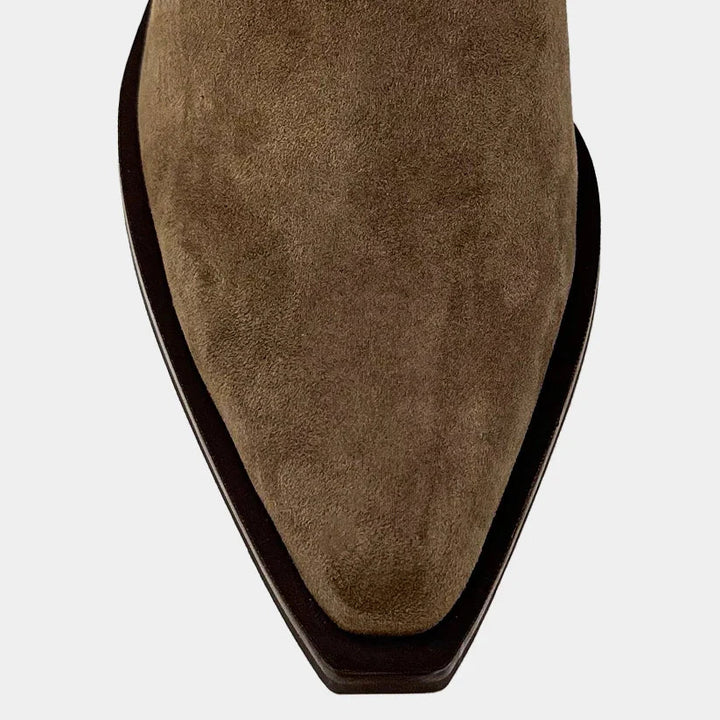 SHUSHOP Venice Boot in Taupe