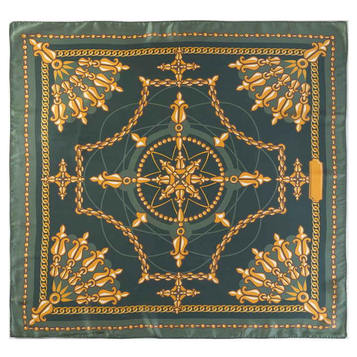 Gold Chain Compass Scarf