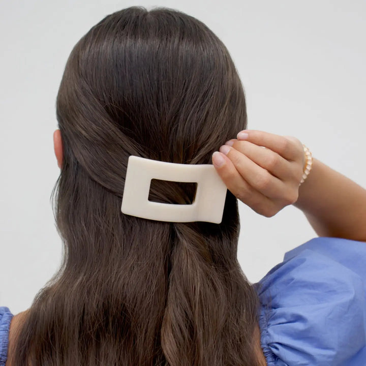 Teleties Rectangle Flat Clip, SMALL