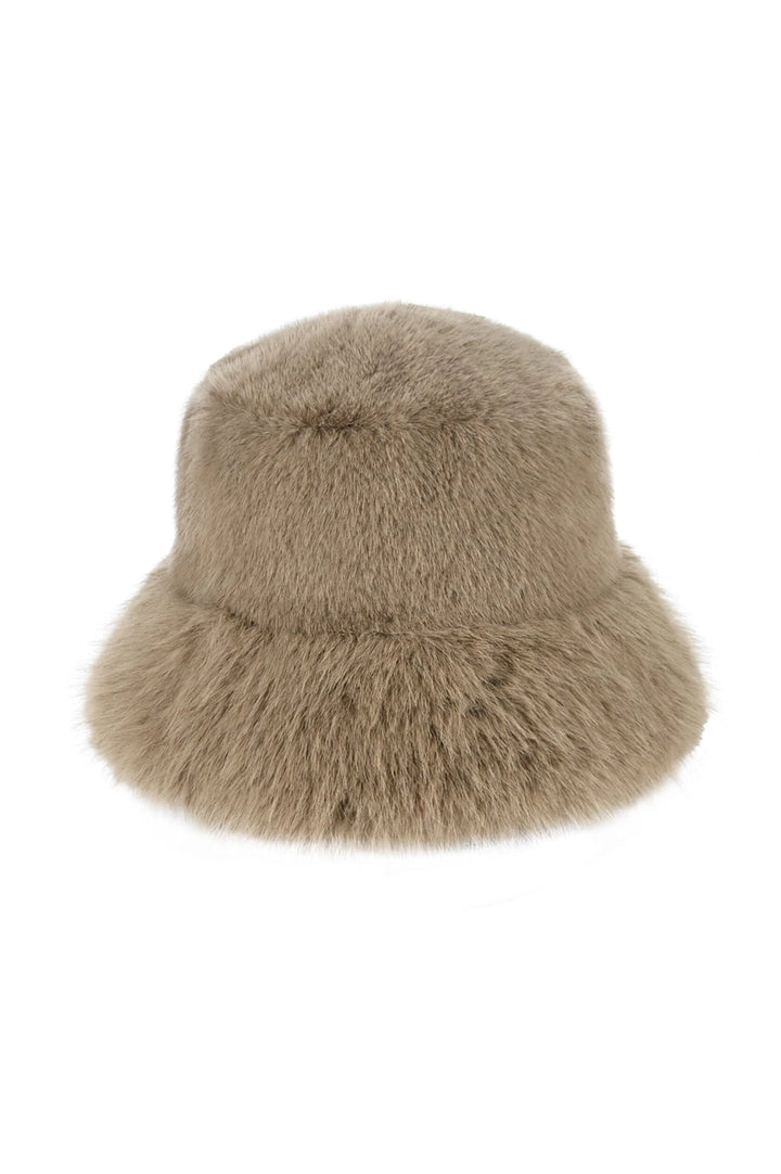Sienna Plush Faux Fur Bucket Hat