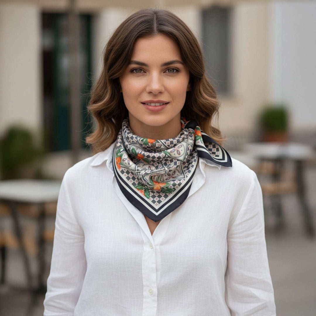 Mediterranean Mosaic Scarf