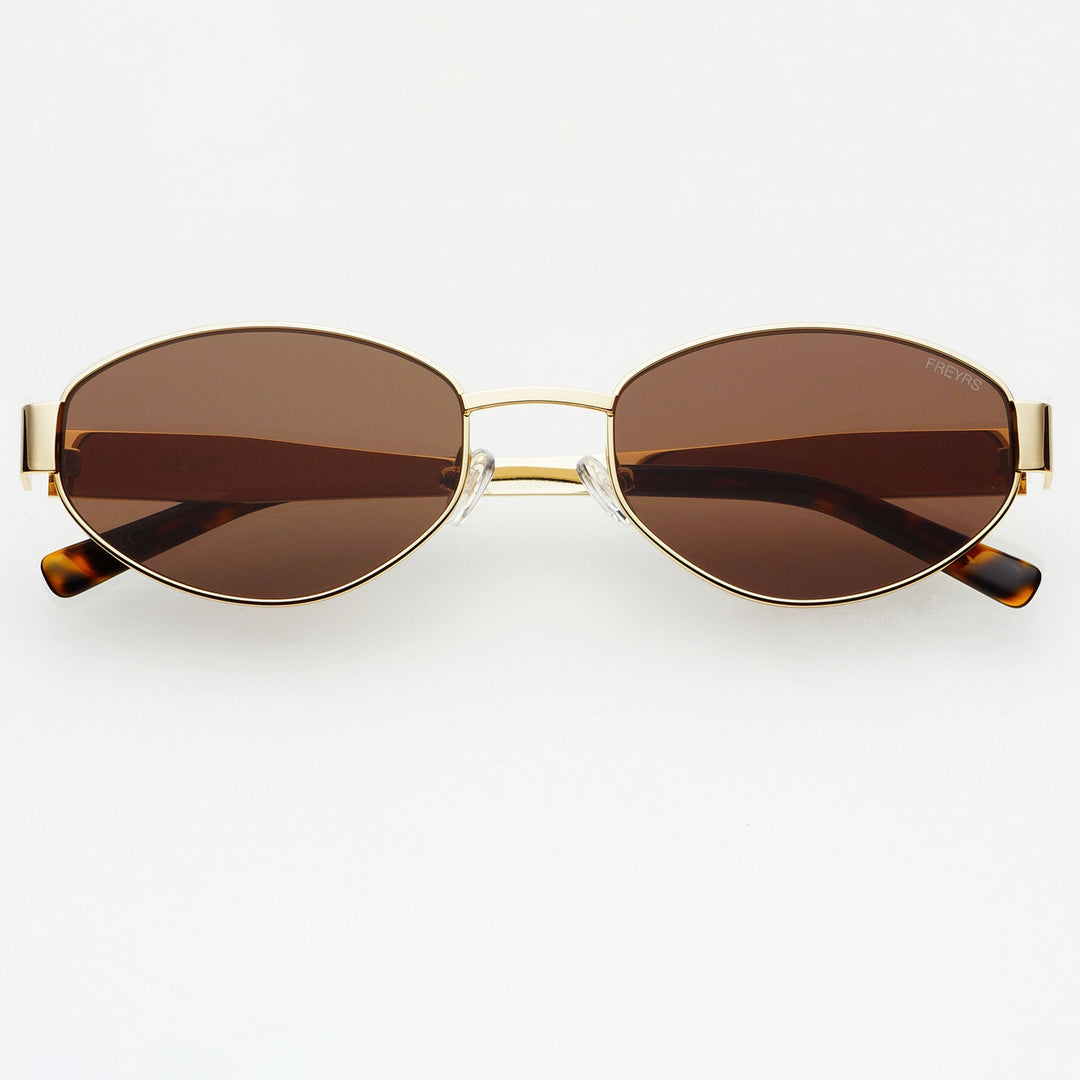 Freyrs Soho Oval in Gold / Brown