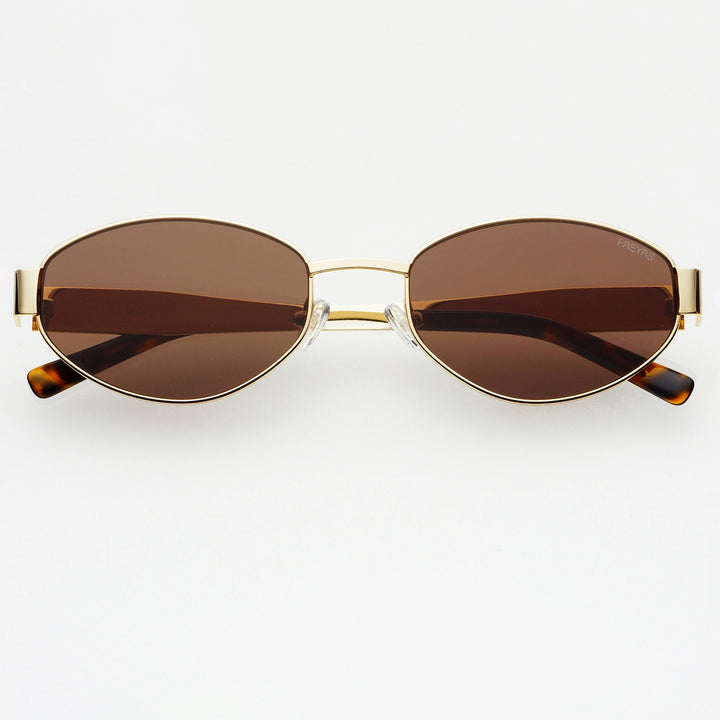 Freyrs Soho Oval in Gold / Brown