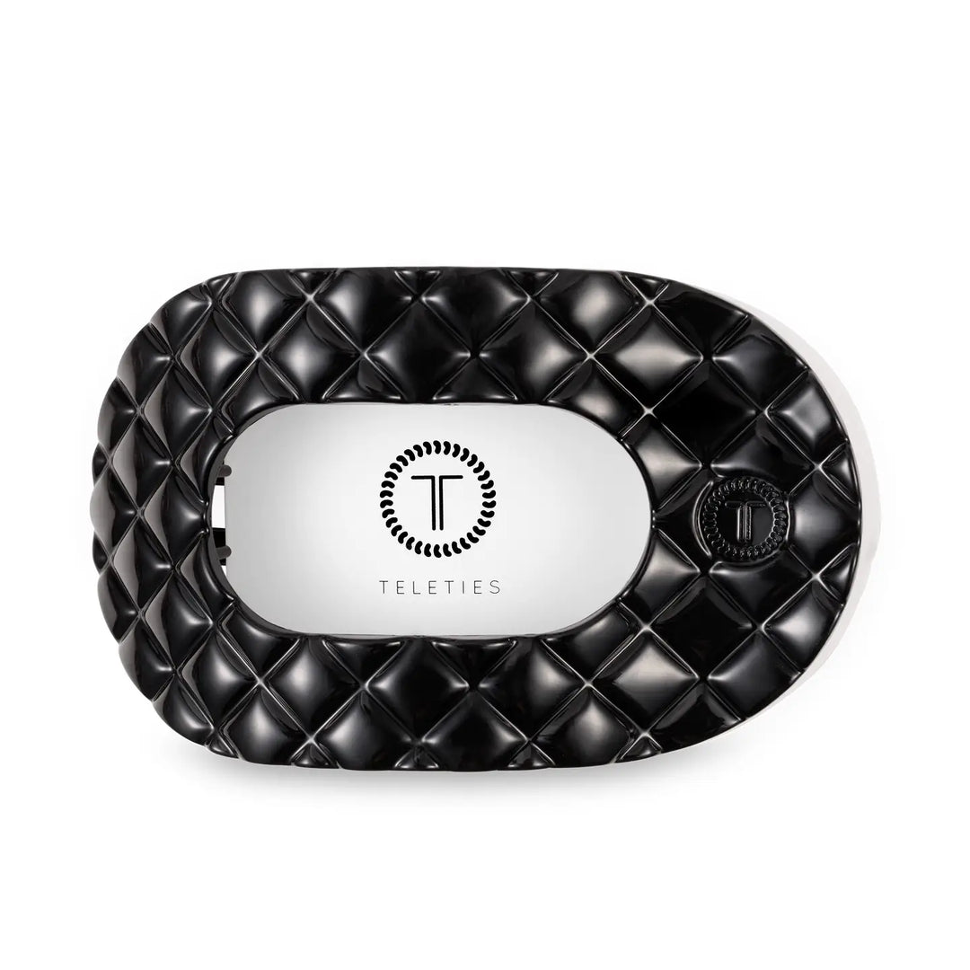 Teleties Quilted Flat Round Clip, LARGE