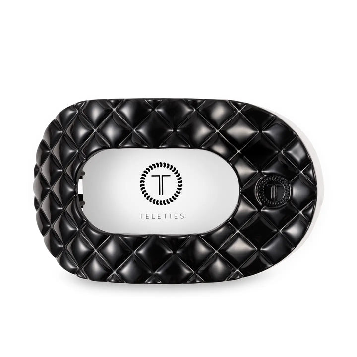 Teleties Quilted Flat Round Clip, LARGE